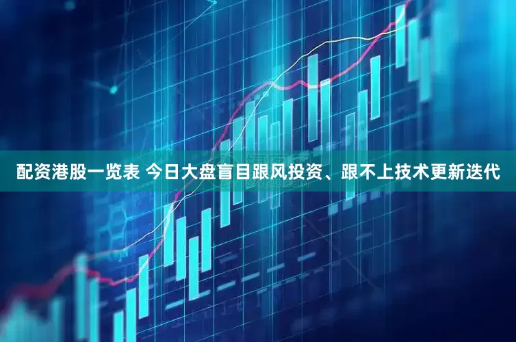 配资港股一览表 今日大盘盲目跟风投资、跟不上技术更新迭代